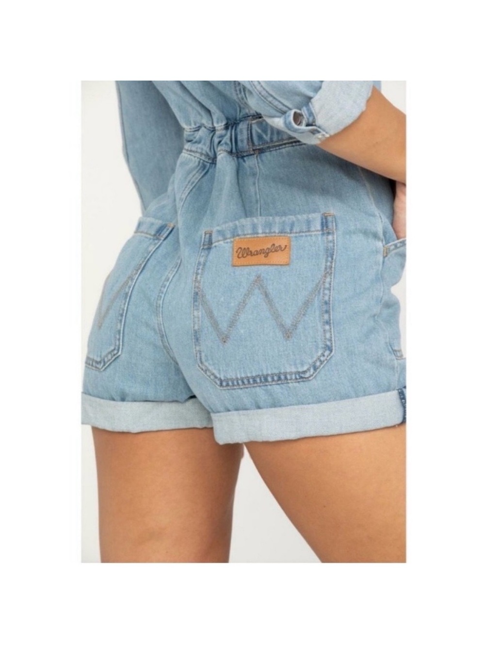 Wrangler Denim long sleeve Short Romper - Picture 3 of 12